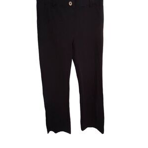 Betabrand Dress Pants Womens Size Medium Black Yoga Straight Leg Minimalist